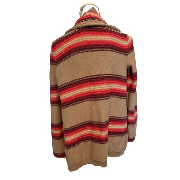 Old Navy Poncho Boho Striped Sweater Yellowstone Western Native One Size - Picture 5 of 8